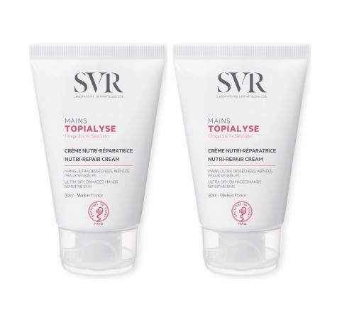 SVR Topialyse Mains Crème Nutri-Réparatrice 50ml Lot de 2